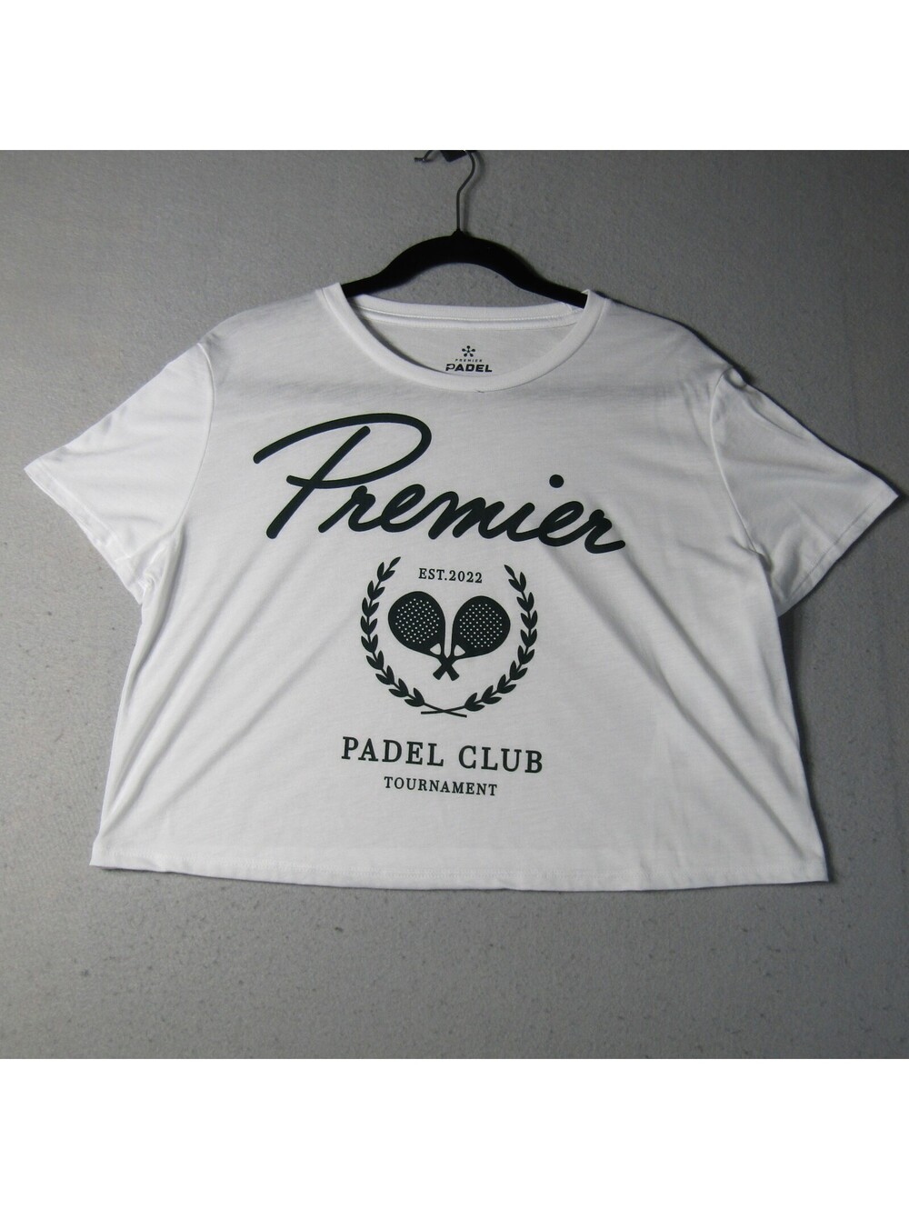 NWT Mitchell & Ness Miami Premier Padel Club Cropped T-shirt Women's L White